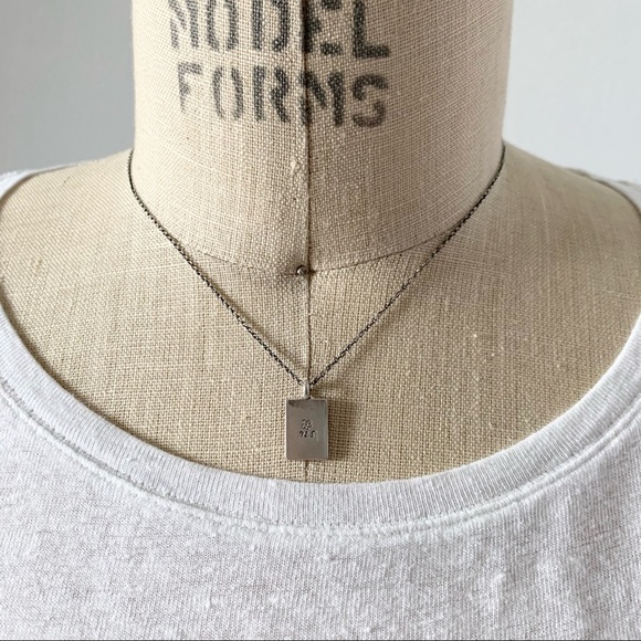 Sterling Silver Floral Pendant Chain Necklace - Picture 5 of 8